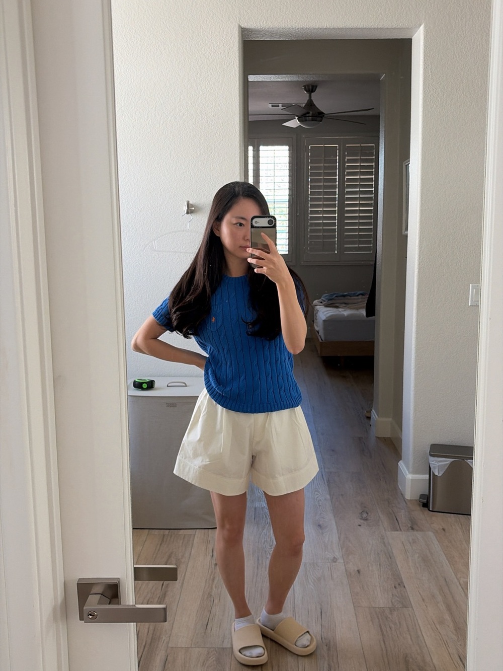 Polo Ralph Lauren Blue Cable Knit Short Sleeve Sweater 💙